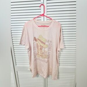 Show Me Your MuMu Pale Pink Graphic Short Sleeve Tee